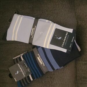 Luxury Dress Socks 3pr Tailor Byrd Trouser Crew Pima Cotton Blend Soft - 10-13